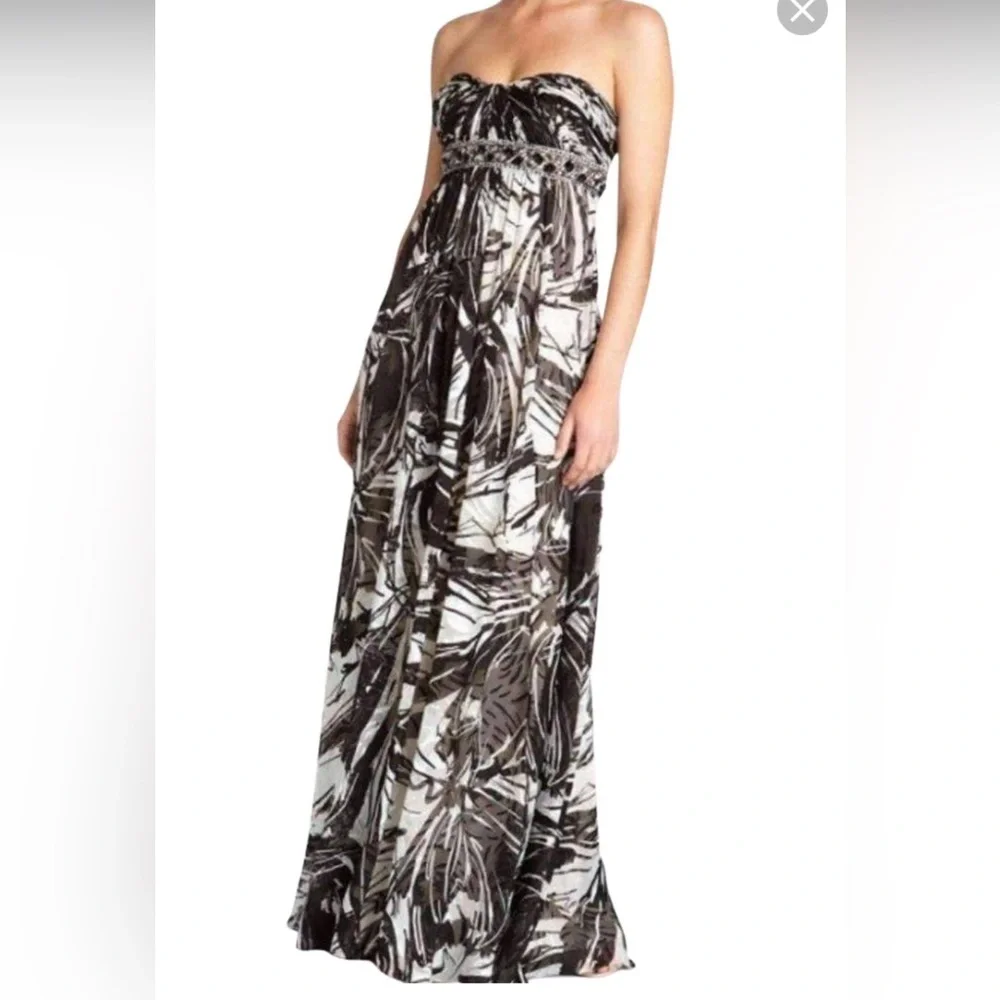 NWT BCBGMaxAzria Silk formal dress Size 10 - Picture 1 of 8
